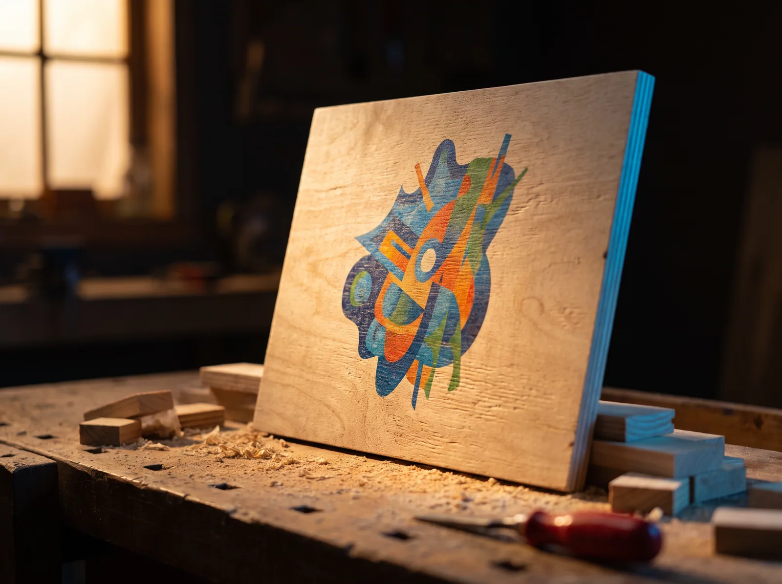 Stampa su legno — scatto 1